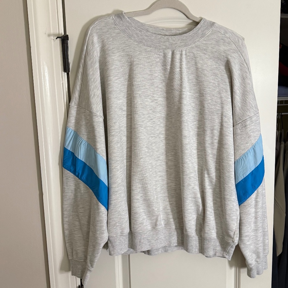 Large Altard State grey and blue oversized sweatshirt/crewneck - AS revival